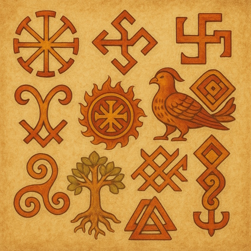 Slavic mythological symbols