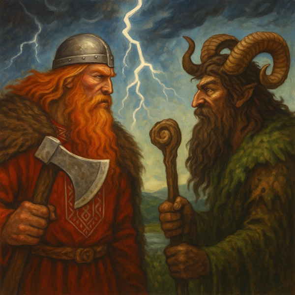 Perun and Veles battle